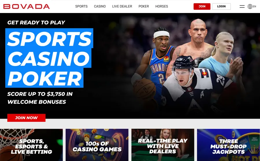 Bovada welcome offer as shown on its own site