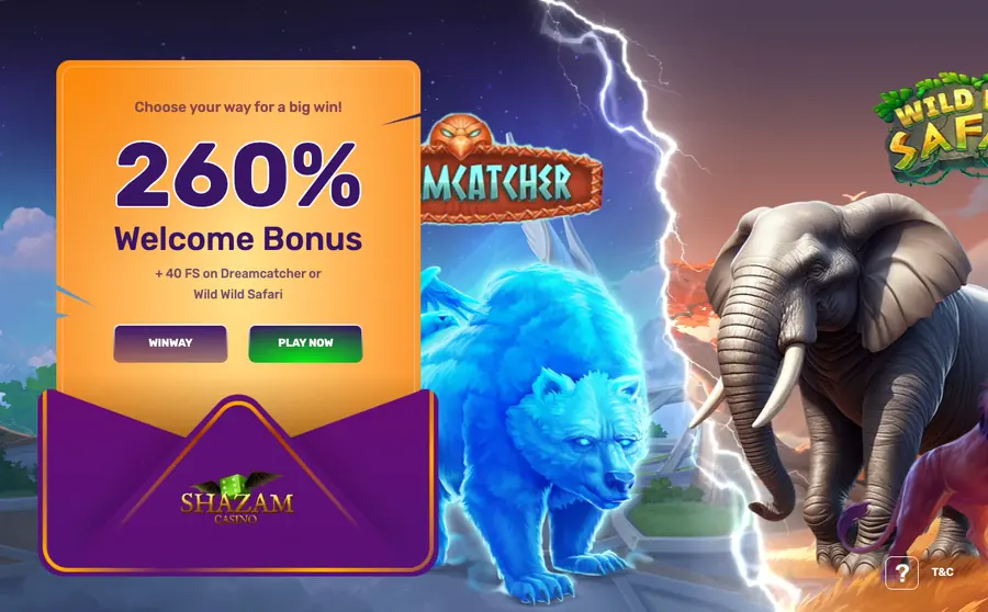 Shazam welcome offer as shown on its own site